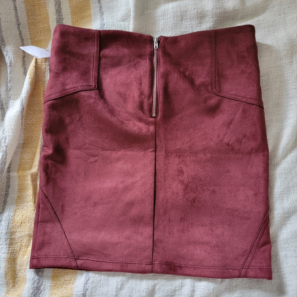 Faux Suede Charlotte russe mini skirt size medium
